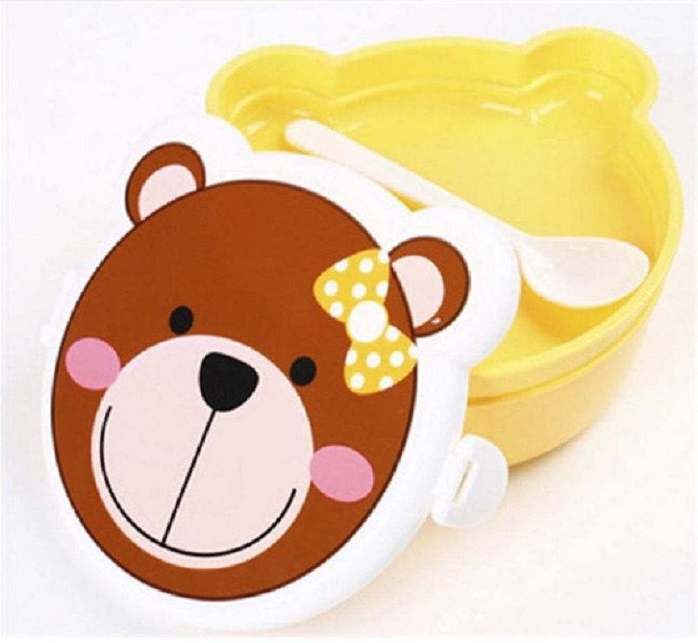 New Children Lunch Box 2 Layer Cute Animal Bento Box Food Container