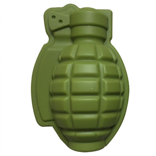 3D Grenade Shape Ice Cube Mold Maker Bar Party Silicone Trays Mold Gift Tool SPD 